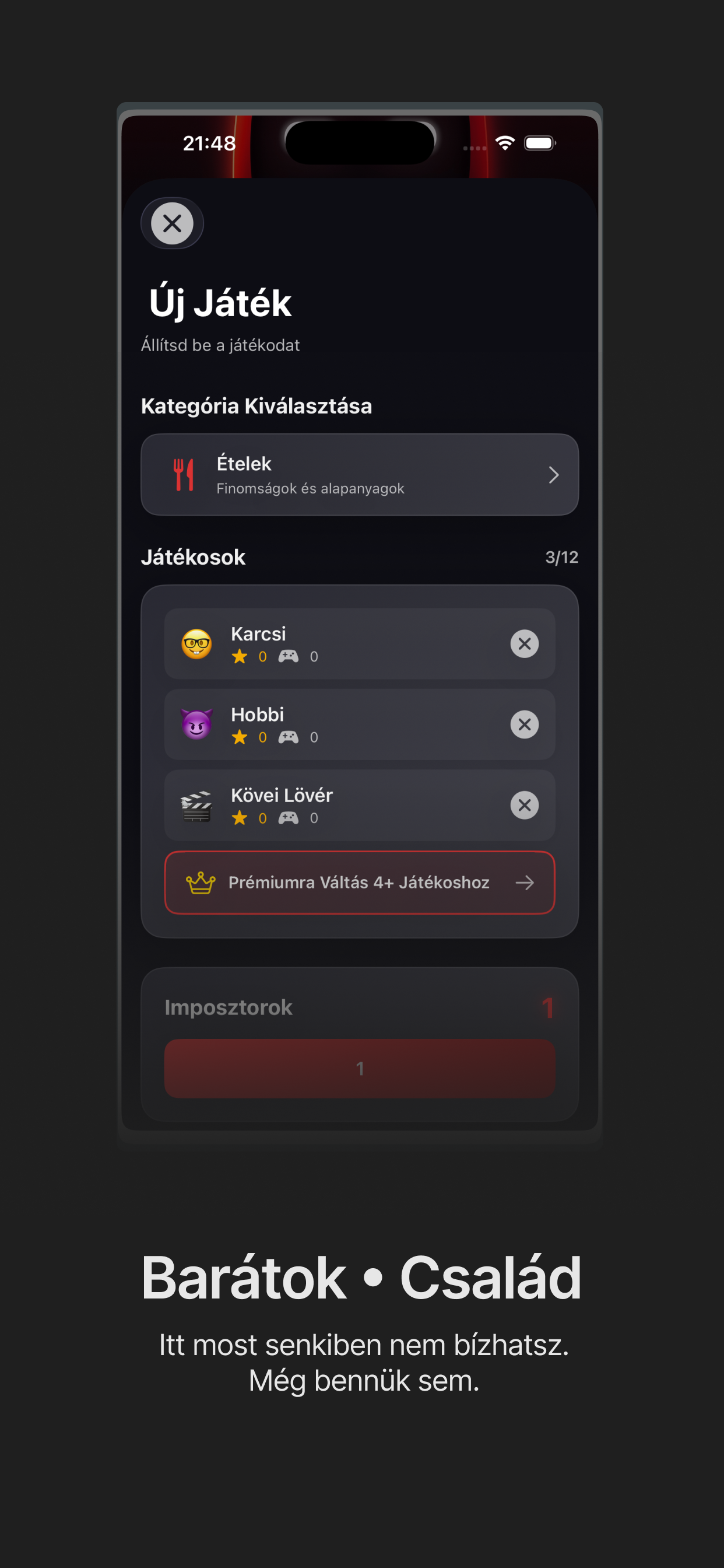 Imposztor játék screenshot 3